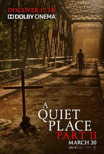 Poster A Quiet Place Part II, A4, Wandkunst, Heimdekoration, Filmposter, Leinwand, Film, Kino, Retro, Vintage, Kult, klassisch, Nostargic, Saga, moderner Nachdruck, wir drucken jedes Poster für Sie,