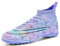 Biayphyne Scarpe da calcio in erba sintetica da uomo, scarpe da calcio, per bambini, per interni, AG FG TF, 068 Tf Viola, 42 EU