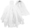 ERINGOGO Puppen-Hochzeitskleid Mit Schleier-Set Weiße Spitze Prinzessinnen-Abendparty-Outfit Mit Strass-Kronenschleier Für 30 cm Große Mädchenpuppen