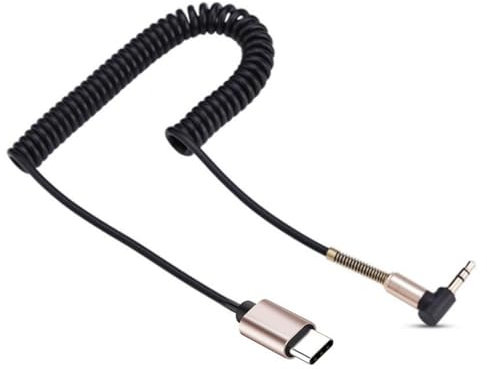 Cable de audio USB tipo C - Tipo-C de alta fidelidad Jack 3,5 mm, adaptador de cable auxiliar macho | Cable USB tipo C de audio de calidad de sonido , reducción de ruido compatible