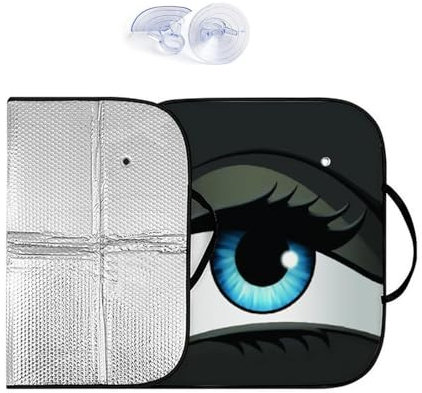 Eye Sonnenblende für Auto-Windschutzscheibe,Sonnenschutz für Auto-Windschutzscheiben-Auge, Automatische Frontscheibenabdeckung, Lustige Auto-Sonnenblende, Auto-Windschutzscheiben-Sonnenschutz zum Bloc
