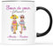 𝗖𝗔𝗗𝗘𝗔𝗨 𝗣𝗟𝗨𝗦 Mug Personnalisé Prénom - Sœur De Cœur Forever - Cadeau Meilleure Amie, Cadeau Soeur Anniversaire, Mug Soeur Personnalisé, Tasse Personnalisable Meilleure Amie, Tasse Soeur