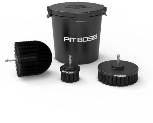 PIT BOSS - Kit de Nettoyage BBQ 3 brosses pour visseuse