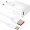 Cargador Xiaomi 33W, Cargador de Pared Carga Turbo Tipo C para Xiaomi Redmi K60, K50, Poco X6, F5, X5, Carga Rapida y Cable USB C 2M