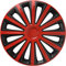 ZentimeX Z778265 Radkappen Radzierblenden universal 15 Zoll red&Black