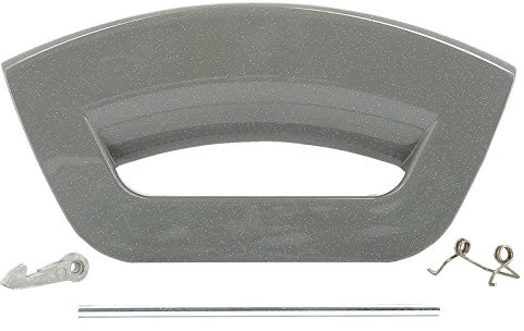 Qualtex Graphite Grey Door Handle Kit for Hotpoint WMA WME WMF WMP WMU WMY Washing Machines