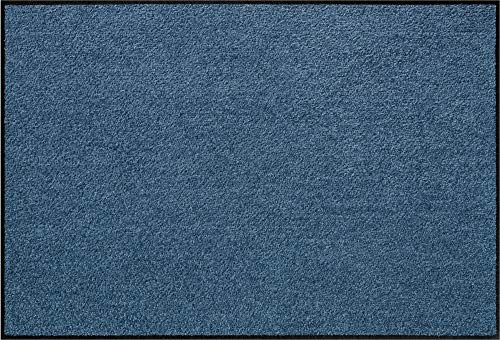 Erwin Müller Fußmatte Mainz, Schmutzfangmatte, Sauberlaufmatte uni jeans Größe 50x75 cm - rutschfest, pflegeleicht, für Fußbodenheizung geeignet (weitere Farben, Größen)
