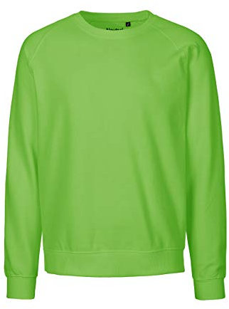 Spirit of Isis Neutral Sweatshirt, 100% Bio-Baumwolle. Fairtrade, Oeko-Tex und Ecolabel Zertifiziert, Textilfarbe: Limette, Gr.: 2XL