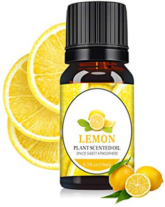 Ätherische Öle, Sayla Essential Oil für Aromatherapie, 100% Pure Aroma Duftöle, Lily, Osmanthus, Ozean, Grüner Tee, Rose, Jasmin, Zitrone, Sandelholz, Vanille, Freesie, Kirschblüte (Zitrone-10ml)