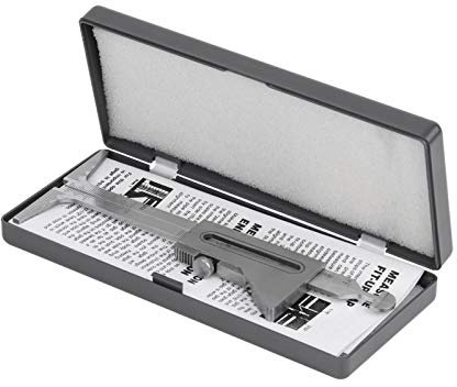 Calibro per saldatura,calibro per tubi di saldatura in acciaio inossidabile, calibro per controllo disallineamento interno saldatura, con manuale inglese, campo di misura 0-6mm