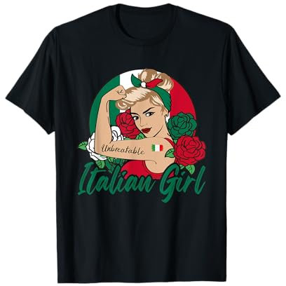 Italien Mädchen Italien Frau Italien Flagge T-Shirt