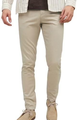JACK & JONES Herren Jpstmarco Jjbowie Noos Chino Hose, Beige, 30W / 30L