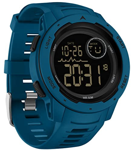 findtime Militär Uhr Herren Digitaluhr Outdoor Sportuhr Tactical Watch 5 ATM Wasserdicht Uhren Männer Jungen 12/24H Wecker Alarm LED Stoppuhr Armbanduhr Kalender Countdown Datum Military Watch
