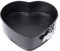 CABLEPELADO Molde Corazón Desmontable Antiadherente - Molde para Bizcochos - Recipiente para Horno, repostería, Tartas, Pasteles - Acero - Fácil de Limpiar - Liberación rápida Clip-Clap - 25 cm