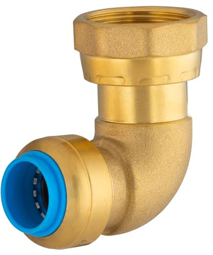 Raccord automatique universel coude Ø16 femelle tournant 20x27 (3/4) TOUT PUSH