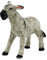 WitnyStore Keramik-Figur, 6,4 cm, stehender grauer Esel, klein, klein, Miniatur-Porzellan, Tiere, Puppenhaus, Keramik, Sammlerstisch, Display, Geschenke