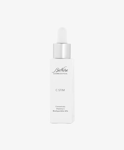 Bionike Cosmeceutical - C Stim Siero Viso Vitamina C ad Azione Antiossidante, Distende le Rughe e Uniforma e Illumina l'Incarnato, Dona una Pelle Levigata e Rivitalizzata, 30 ml