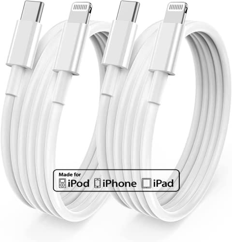 Cavo iPhone USB C a Lightning 3M, 2pac Apple MFi certificato 20W PD Tipo C Cavo iPhone Originale Apple Rapida per iPhone 14 13 12 Pro Max Mini 11 Pro Max SE 2020 XR XS X 8 7 6 iPad