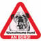Indigos UG - Auto Aufkleber - Namensaufkleber Hund 15 cm - Französische Bulldogge - Sticker selbst gestalten mit Name & Wunschtext - personalisiert selbstklebend - Motorrad LKW Heckscheibenaufkleber