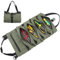 BAQRAXIA Tool Bag, Roll Up Small Tools Box Storage, Heavy Duty Tool Organizer, Tool Gifts for Men Dad Husband Boyfriend Grandpa, Gifts for Father's Day Birthday (Green)