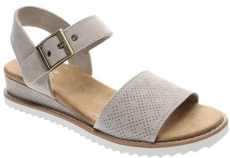 Skechers Damen Desert Kiss Serendipitous, Taupe Microfiber, 39 EU