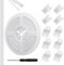 Aroidful 10Pcs 8mm 4 Pin LED Strip Light Connectors and 32.8ft 4 Pin RGB Extension Cable Strip to Wire Quick Connection for Waterproof or Non-Waterproof 8mm Wide SMD RGB 5050 LED Strip Lights