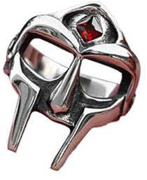 Gothic Vintage MF DOOM Maske Ringe Männer Frauen Punk Ring Mode Amulett Schmuck Geschenk