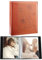 Miaikoe kleines Fotoalbum 10x15 2 Pakete, jede Packung enthält 52 vertikale Bilder, Slip in Top Loading Fotoalbum Buch für Kunstwerke oder Postkarten Lagerung (Braun)