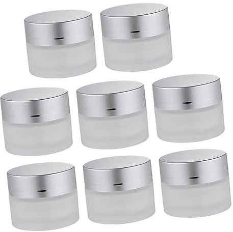 Healeved 8pièces Pots De Stockage Pour Crème Flacons Cosmétiques Dépoli Bouteilles Multifonctions Pour Échantillons Et Crèmes Contenants Pratiques Pour Voyage