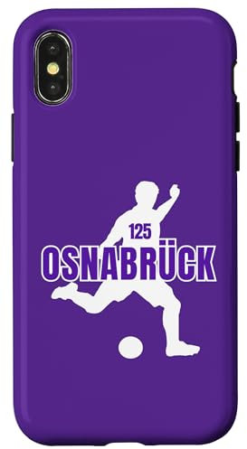 Hülle für iPhone X/XS 125 Jahre Osnabrück Jubiläum Fan Stadion lila Niedersachsen