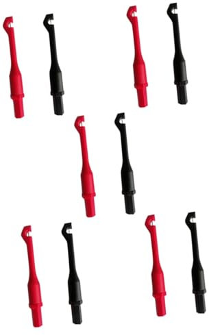 NIYANGLE 10 Pezzi Collaudatore di circuiti tester per spine multitester sonda posteriore automobilistica cavi del multimetro sonda per auto kit di aghi da riattacco kit cavi multimetro AbS