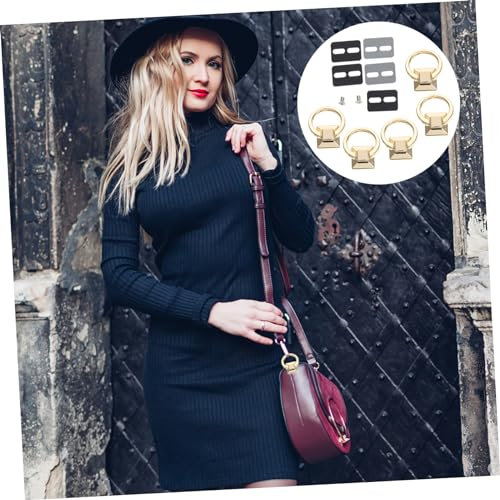 Gogogmee 5pcs Handbag Buckle Bag Buckle Set, Light Gold Metal Hardware for Bag Making, Creative Chain Clasp Accessories for Handbag DIY and Repair in UK Random Style