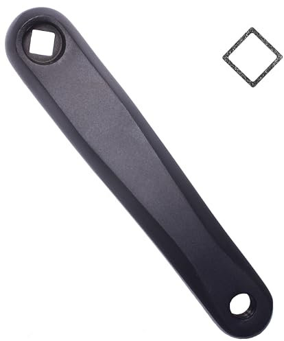 Alps2Ocean Universal Fahrrad Kurbelarm, 152mm/160mm/165mm/170mm/175mm Linker Kurbelarm, Kurbelarm Links Erhältlich in Diamantloch und Quadratloch für City Bike, Faltrad, MTB, E-Bike, Rennrad