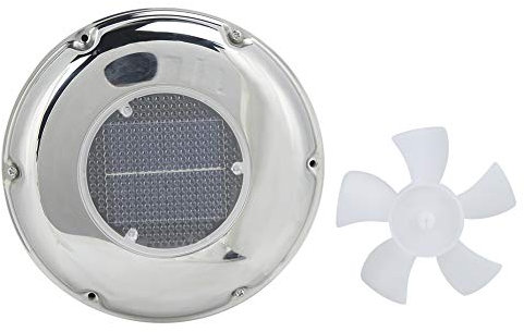 Zohisin-Bootsfan wundersamvorteilhaft 25. 0×23. 0×11. 0 Edelstahl-Abluftventilator für Boote, solarbetriebener Entlüftungsventilator, Pilzentlüftung, Solarbelüftung für Boote