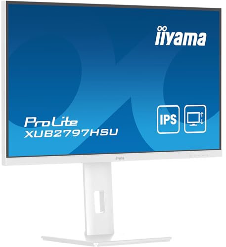 iiyama Prolite XUB2797HSU-W2 27 IPS Monitor, 1920 x 1080 Full HD, 100Hz, 1ms
