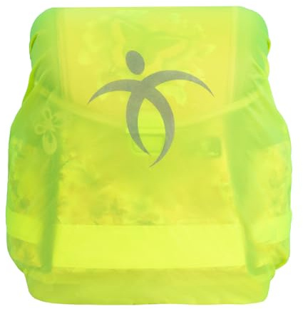 Belmil Neongelb fluoreszierend Regenschutz wasserdichte für Schulranzen - Regenüberzug - regenverdeck - regenhülle - regenhaube (405-13)