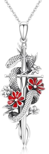 YEESIA Kreuz-Halskette, 925er Sterlingsilber, schwarzes Kreuz-Anhänger, Vintage-Halskette, christlicher Schmuck, Geschenke für Frauen