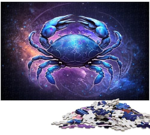 Space Crab Puzzle, 1000 Teile für Erwachsene, Puzzle-Kunstwerk, ganze Familie (Größe 38 x 26 cm)