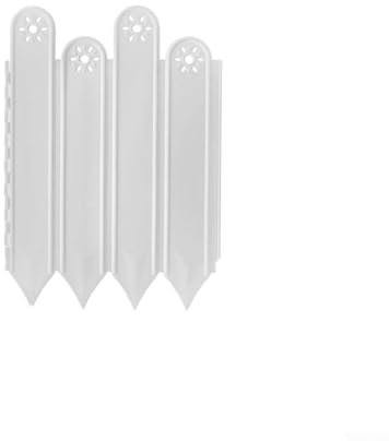 Gartenzaun Trennwand Set 10-teilig für kreative Outdoor-Layouts und Designs (weiß)