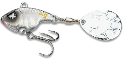 Monkey Lures Turbo Lui - 5 Größen, 4g, 7g, 10g, 14g, 18g, Jigspinner, Jig Spinner Kunstköder, Angelköder zum Spinnfischen auf Barsch, Zander und Hecht