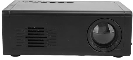 Luocute Portable Projector, 1080P HD Movie Video Projector with Built-in Speaker USB AV for Smartphone Laptop TV Stick Outdoor Camping (GB Plug)