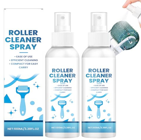 2PCS Derma Roller Cleaner Spray,Microneedling Roller Cleaner & Maintenance Spray,Deep Cleansing Beauty Tools Devices&Manicure Sets(100ML)