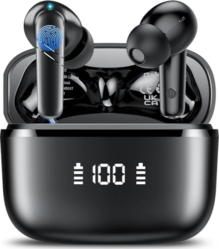 AI Language Translation Earbuds, 48H Real-Time Bluetooth 5.3 Translator Earbuds, Support 164 Languages with AI App, 3-in-1 Ear Buds with ENC Mic, 5 Translation Modes Earphones Travel/Business/Learning