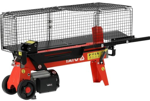 Mamuth Wild Nature Spaccalegna Elettrico da 5 Ton, 2200W, idraulico, lunghezza di taglio 520mm, diametro 250mm, sicuro e durevole