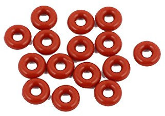 sourcing map 15 Stk 6 mmx1.9mm Hitzebeständige Silikon O-Ring Dichtring Dichtung Rot DE de