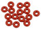 sourcing map 15 Stk 6 mmx1.9mm Hitzebeständige Silikon O-Ring Dichtring Dichtung Rot DE de