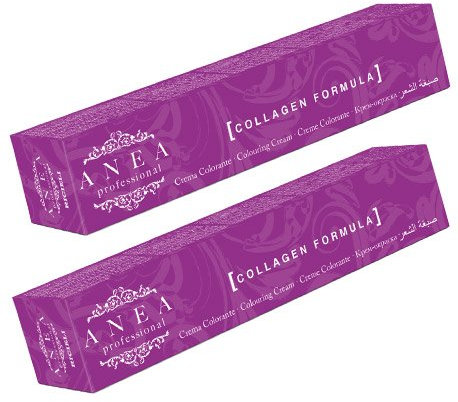 x2 tinte anea con colageno de 100ml nº3 castaño oscuro