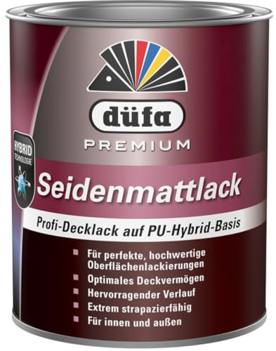 düfa Premium Seidenmattlack 750ml FOREST Profi-Decklack auf PU-Hybrid-Basis | Innen/Außen Buntlack grün