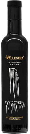 Vallenera Amaro Alle Erbe E Radici * Liquore Alle Erbe Aromatiche * Digestivo Alle Erbe * Liquore artigianale * Prodotto Tipico Umbro 0,5 L.