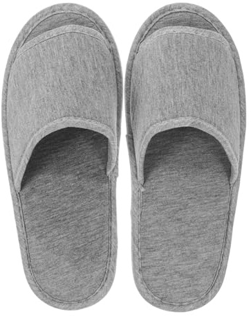 PRETYZOOM Packable Portable Slippers for Travel and Business Trips Foldable Indoor House Slippers for Women and Men Lightweight Open Toe Guest Room Sandals